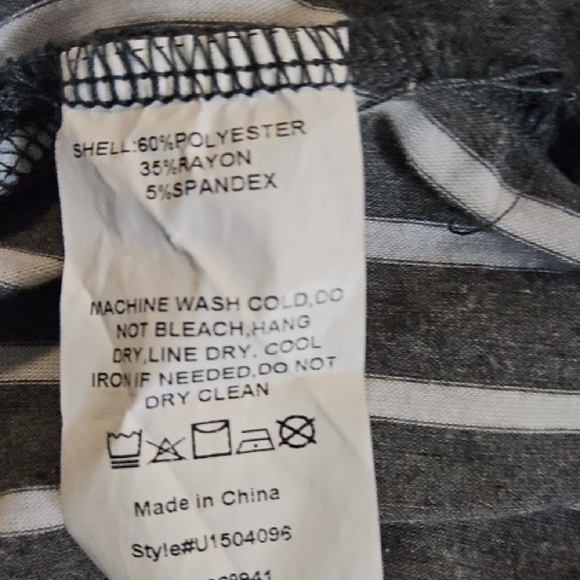 Suzanne Betro White and Gray Ruffled Tiered Mini Dress(B4) - Picture 6 of 6